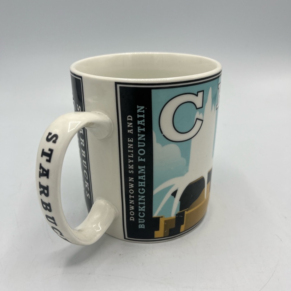 Vintage Starbucks 2003 City Scenes Series Chicago Barista Coffee Mug Cup 16oz
